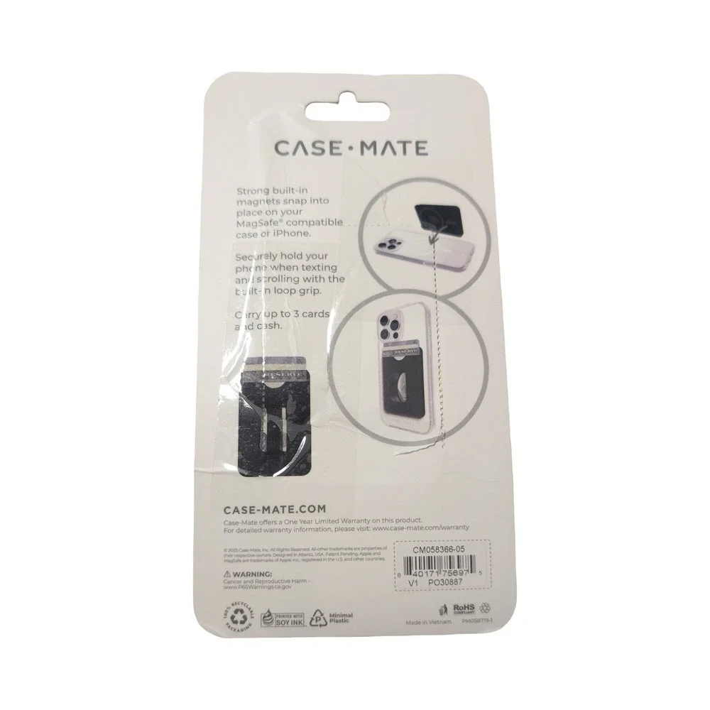 i3-P‎ Case-Mate Magnetic Loop Grip Wallet Works With MagSafe - Black ⬇️